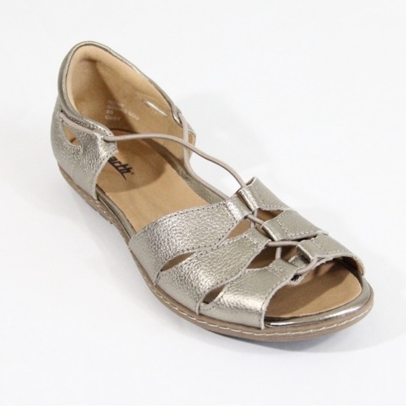 Earth Aloha washed gold sandal gladiator style leather 9B - Picture 8 of 8